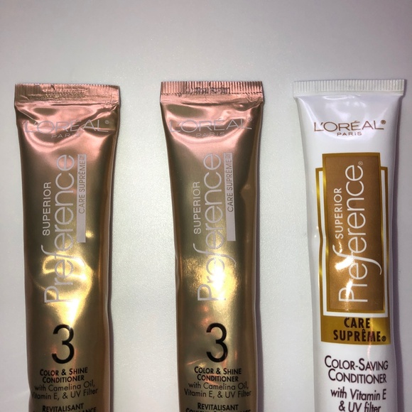 L'OREAL Superior Preference Color & Shine Conditioner Lot of 3 1.86 fl oz Tubes - Picture 4 of 6